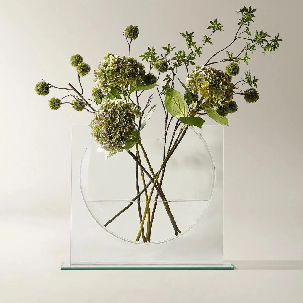 Z Gallerie Smooth Glass Ellipse Vase - Charcoal Floral Home Accessories, House Decor, Living Room Decorations, Functional Dining Table Centerpiece,summerwins