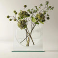 Z Gallerie Smooth Glass Ellipse Vase - Charcoal Floral Home Accessories, House Decor, Living Room Decorations, Functional Dining Table Centerpiece,summerwins