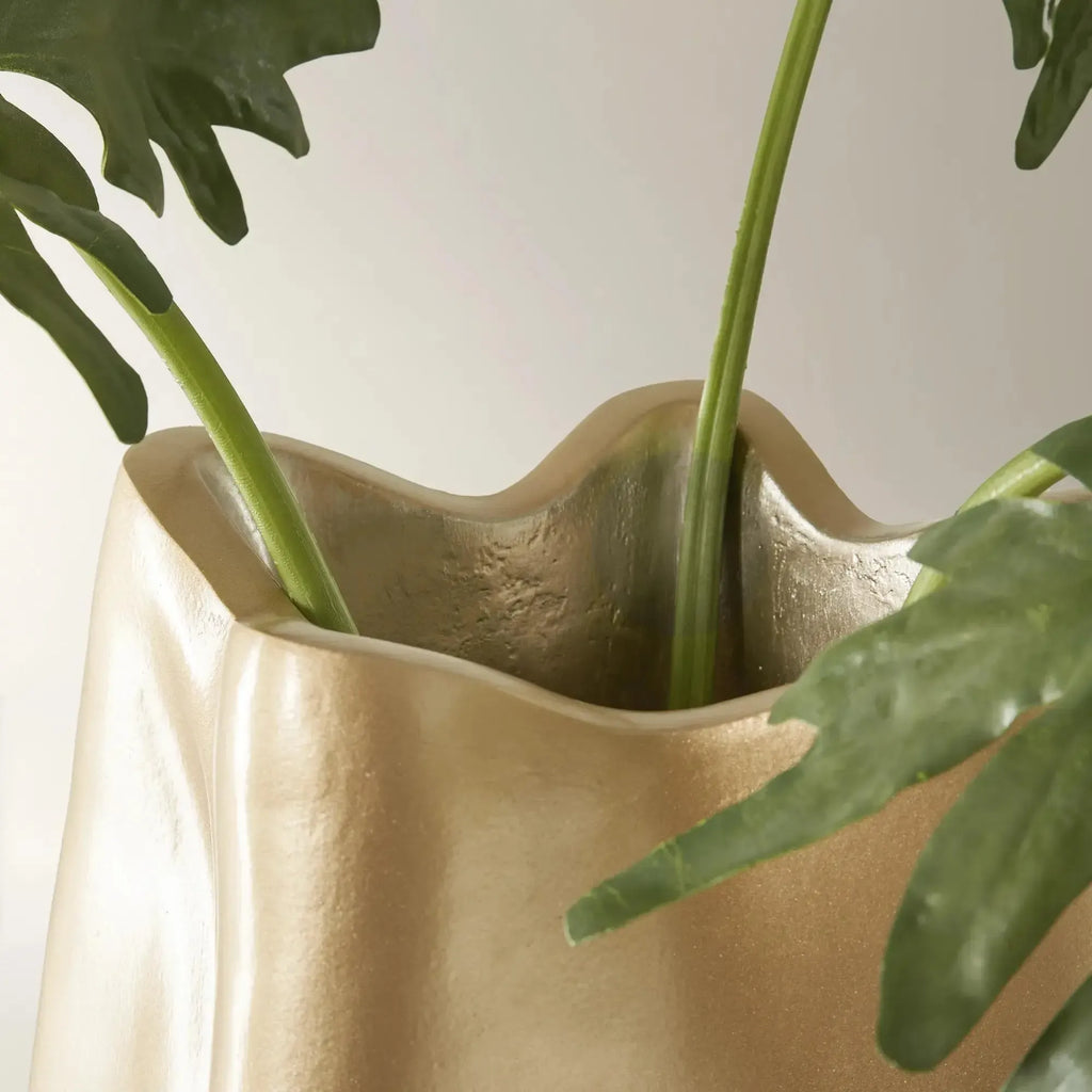 Z Gallerie Miel Floor Vase Home Decor Accessory Home Decoration Flower Vase Modern Ceramic Vase Gold Vase Resin Vase