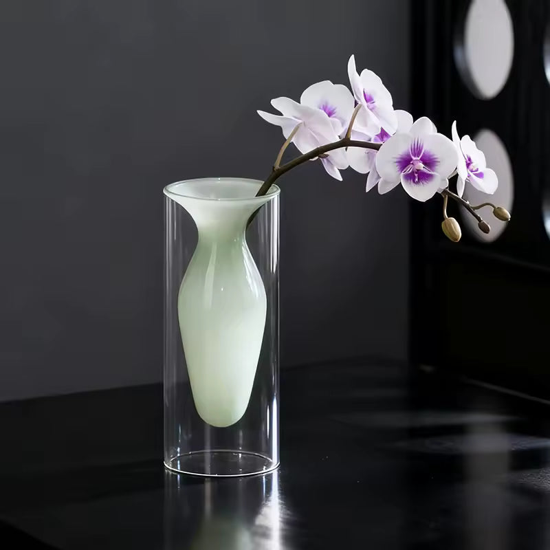 Creative Glass Vase Decoration Home Weddings Vases for flowers Bottle Living Room Decor