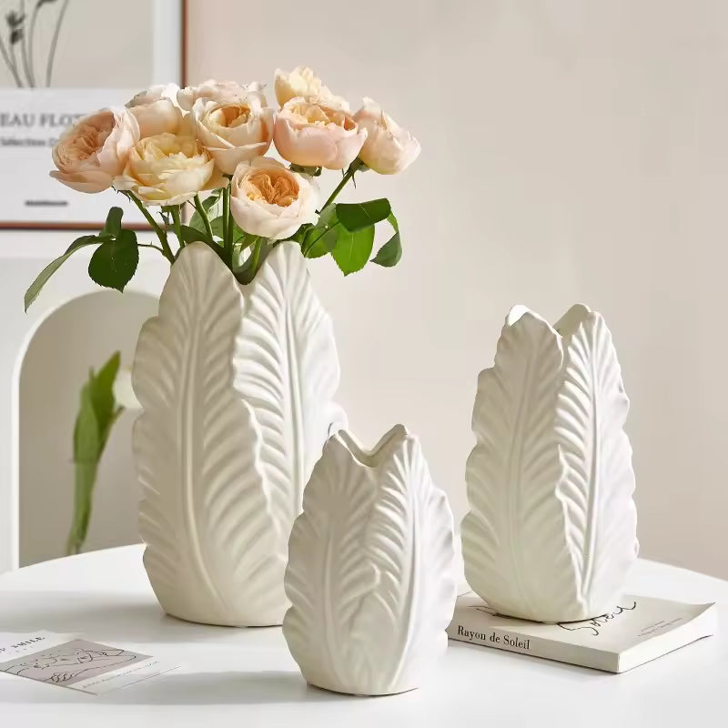 Vintage Minimalist Ceramic Vase Decoration Living Room Dining Table Flower Pot Home Accessories