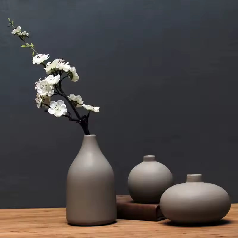 Modern Chinese Retro Style Ceramic Vase - Arts & Crafts Flowerpot Home Decorative Accessory