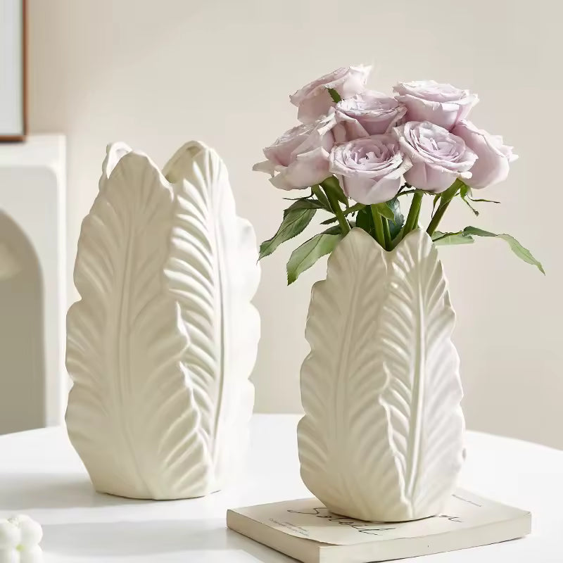 Vintage Minimalist Ceramic Vase Decoration Living Room Dining Table Flower Pot Home Accessories