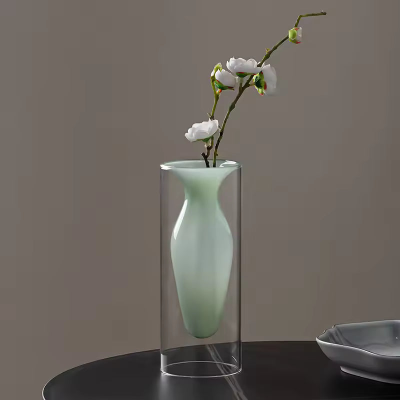 Creative Glass Vase Colorful High Borosilicate Glass Flower Bottle Terrarium Hydroponic Systems Home Decoration Accessories