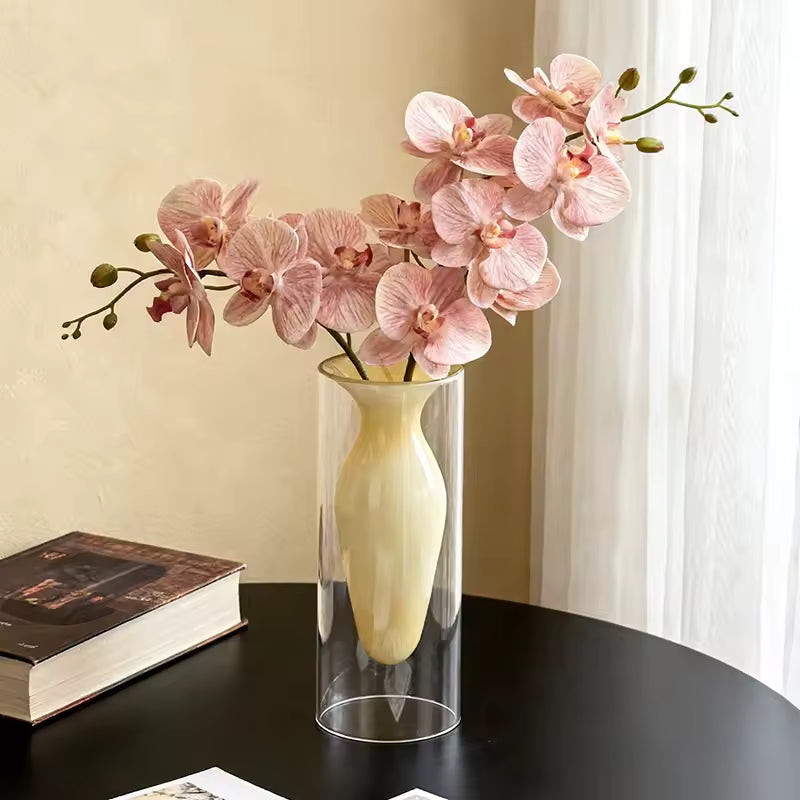 Creative Glass Vase Decoration Home Weddings Vases for flowers Bottle Living Room Decor