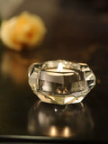 European Crystal Glass Vase Small Candle Holder Table Ornaments Weddings Living Room Home Decoration Accessories