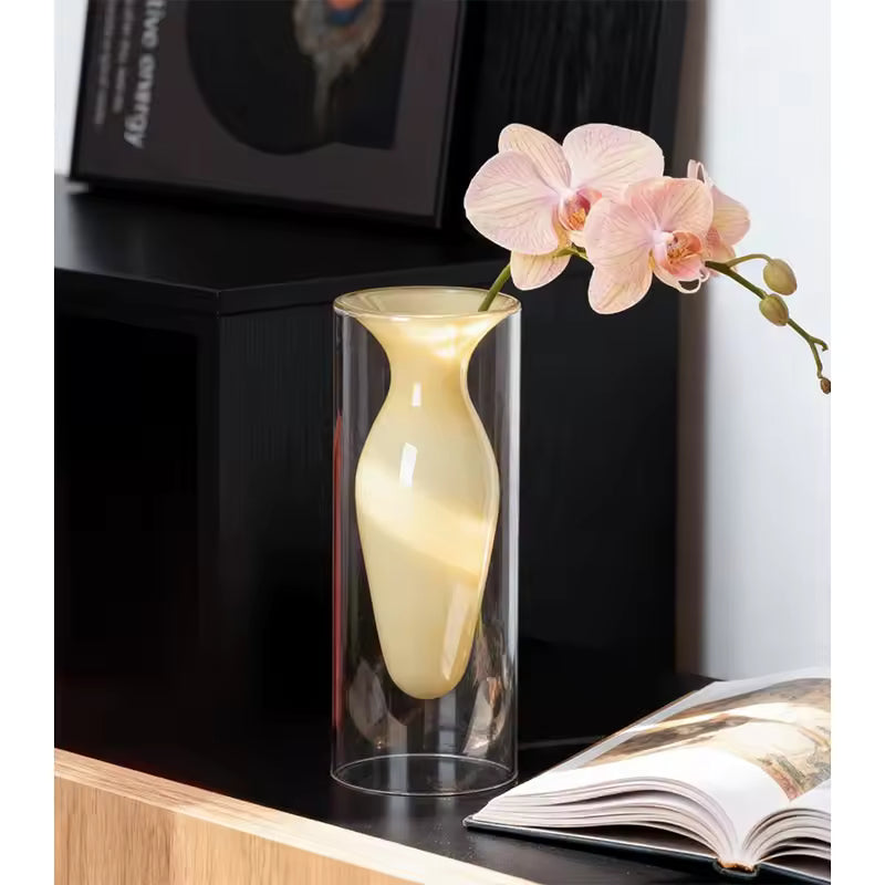 Creative Glass Vase Decoration Home Weddings Vases for flowers Bottle Living Room Decor