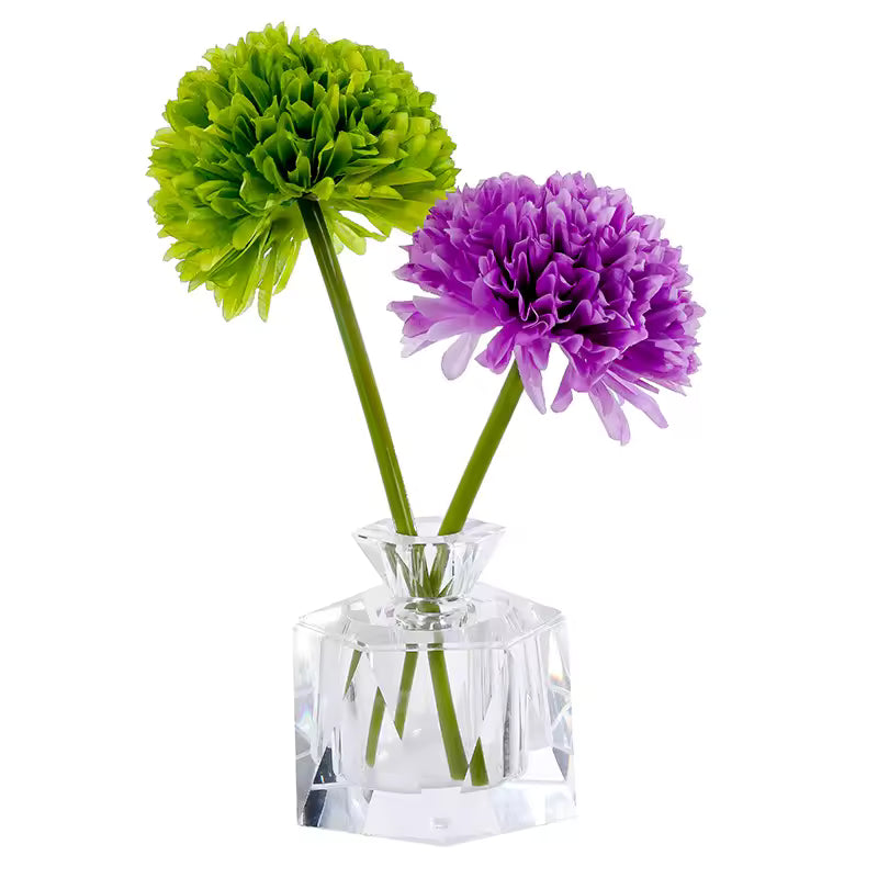 Light Luxury Crystal Glass Vase Transparent Dried Flowers Bottle Clear Vases Modern Home Decoration Accessory