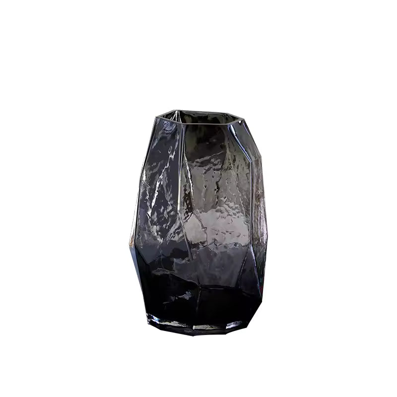 Light Luxury Glass Vase Irregular Geometric Design Hydroponic Fresh Flowers Pot Terrarium Home Decoration Accessories