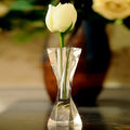 Crystal Small Flower Vase Ornaments Twisted Column Clear Glass Vases Table Decor Wedding Living Room Home Decoration Accessories