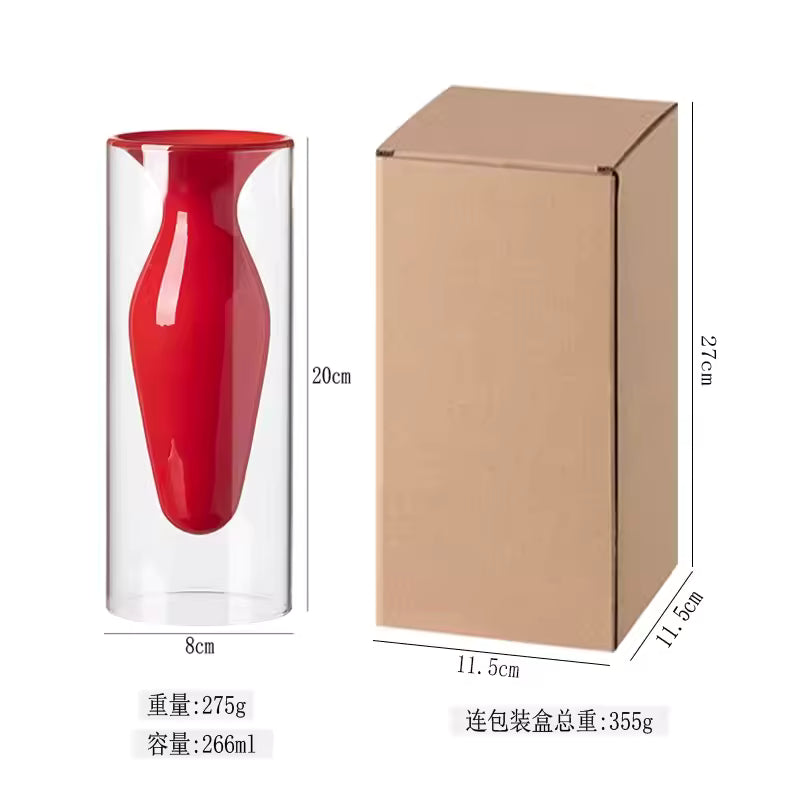 Creative Glass Vase Decoration Home Weddings Vases for flowers Bottle Living Room Decor