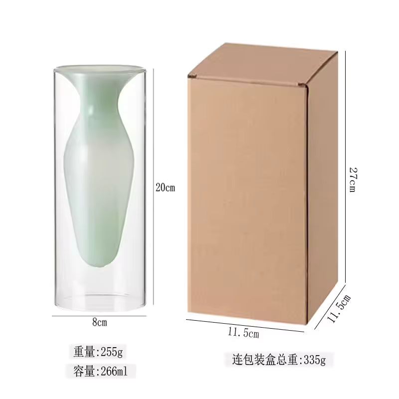 Creative Glass Vase Decoration Home Weddings Vases for flowers Bottle Living Room Decor